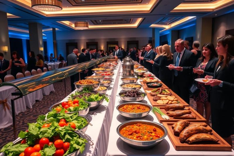 Buffet para Eventos Corporativos: Delícias e Praticidade
